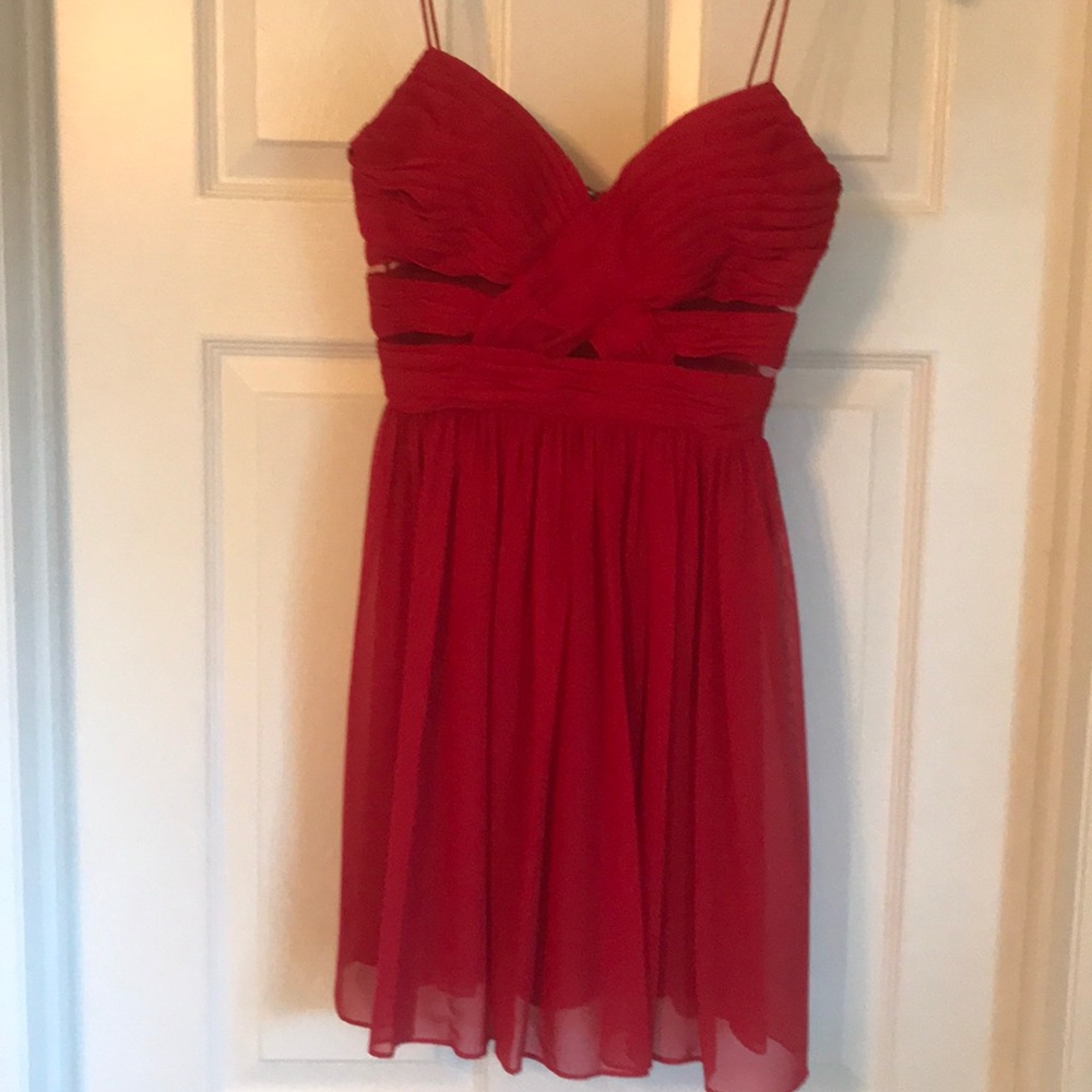 Red Adrianna Papell Dress